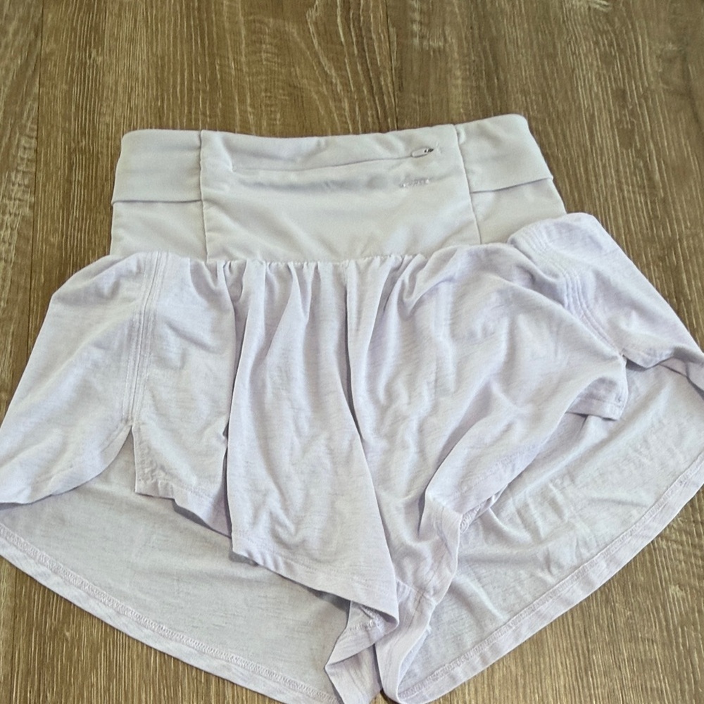 Lilac Free People workout shorts
